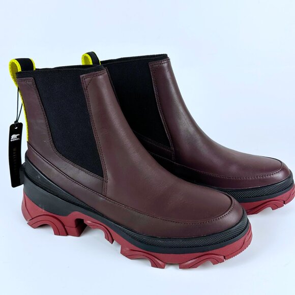 New SOREL Women's Brex Chelsea Waterproof Boot Size 9 Cinder Leather NL4302-203 - Picture 8 of 13